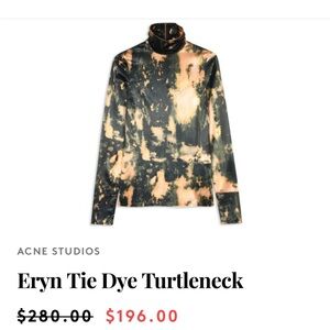 Acne Studios “Eryn” Charcoal and Light Gray Top